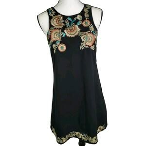Blush Noir Embroidered Sheath Dress NWOT